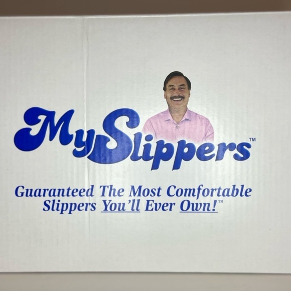 MySlippers Men's Slip-On Slippers, Size 8, Chestnut Brown, New in Original Box - Picture 12 of 16